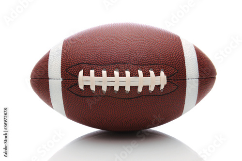 Photo: American Football on White American Football on White