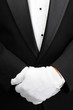 Butler with hands in front of body Butler with hands in front of body