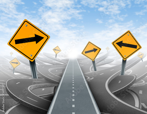 Illustration: Clear strategy and leadership solutions Clear strategy and leadership solutions