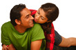 Portrait of a happy young indian couple having fun