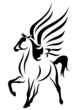 beautiful pegasus vector illustration - symbol of inspiration