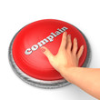 Hand pushing the button