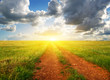 ground road to sunset