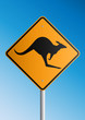 Kangaroo Roadsign