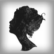 Vektor: Soft woman silhouette Soft woman silhouette