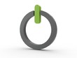 3d Icon Ausknopf