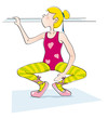 girl practicing ballet 1/3