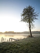 Beautiful lake in early morning Beautiful lake in early morning