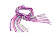 Handgestrickter Schal mit Fransen