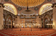 Interior of the Suleymaniye Mosque in Istanbul