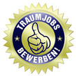 traumjob bewerben bewerbung button gold hochwertig