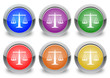 Vektor: Justice "6 buttons of different colors" Justice "6 buttons of different colors"
