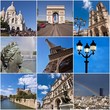 Collage monuments de Paris