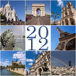 2012, collage monuments de Paris 2012, collage monuments de Paris