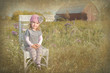 Girl in country field