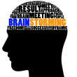 Illustration: Brainstorming head Brainstorming head
