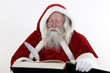 Weihnachtsmann mit Federkiel