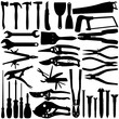 Vector Silhouette - Construction Equipments / Tools