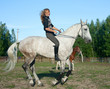 Girl on a horse