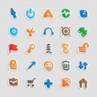 Sticker icons for interface