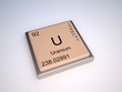 Uranium chemical element of the periodic table with symbol U Uranium chemical element of the periodic table with symbol U