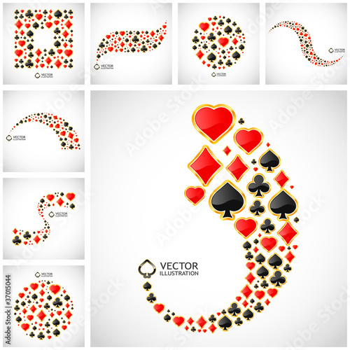 Vector: Vector gambling composition. Abstract illustration. Vector gambling composition. Abstract illustration.