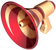 Illustration: Megaphone sale announcement loudspeaker news Megaphone sale announcement loudspeaker news