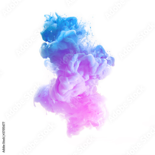 Illustration: Abstrakte Farbe Wolke Abstrakte Farbe Wolke