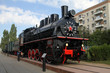 Old soviet black locomotive Old soviet black locomotive