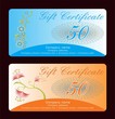 Vector: gift certificate gift certificate