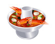 Tomyumkoong in hot pot