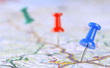 pushpin on map