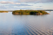 view on island of Baltic Sea at sunset view on island of Baltic Sea at sunset