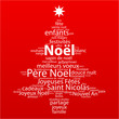 Nuage de Tags "NOEL" (arbre sapin noël carte voeux père cadeaux)