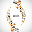 Vector gambling composition. Abstract illustration.
