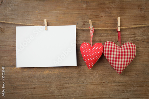 Photo: Herzen mit Blatt Herzen mit Blatt