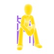 yellow person sitting B