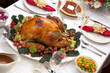 Roasted Turkey and Christmas Tree