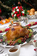 Roasted Turkey and Christmas Tree