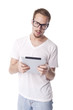 Good Looking Man With Tablet Computer Good Looking Man With Tablet Computer