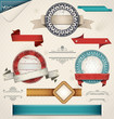 Vintage Grungy Design Elements. Vector Illustration.
