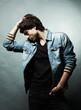Fashion portrait of the young beautiful man