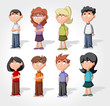 Cute happy cartoon kids Cute happy cartoon kids