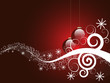 Dark Red Christmas design