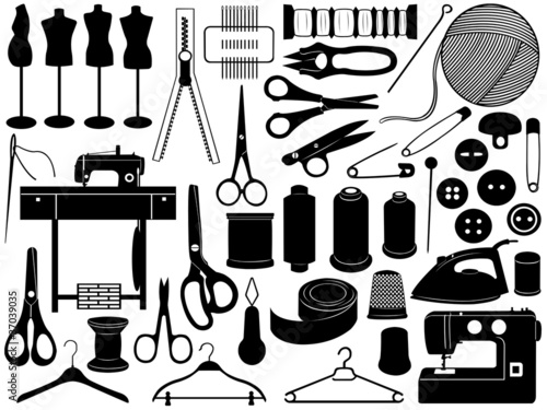 Vector: Tailoring equipment Tailoring equipment