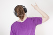 Woman with headphones