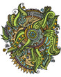 Abstract vector decorative landscape Abstract vector decorative landscape