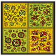 Seamless decorative floral scrolls vector patterns Seamless decorative floral scrolls vector patterns