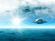 Landscape with UFO