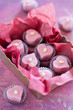 Chocolate candy hearts